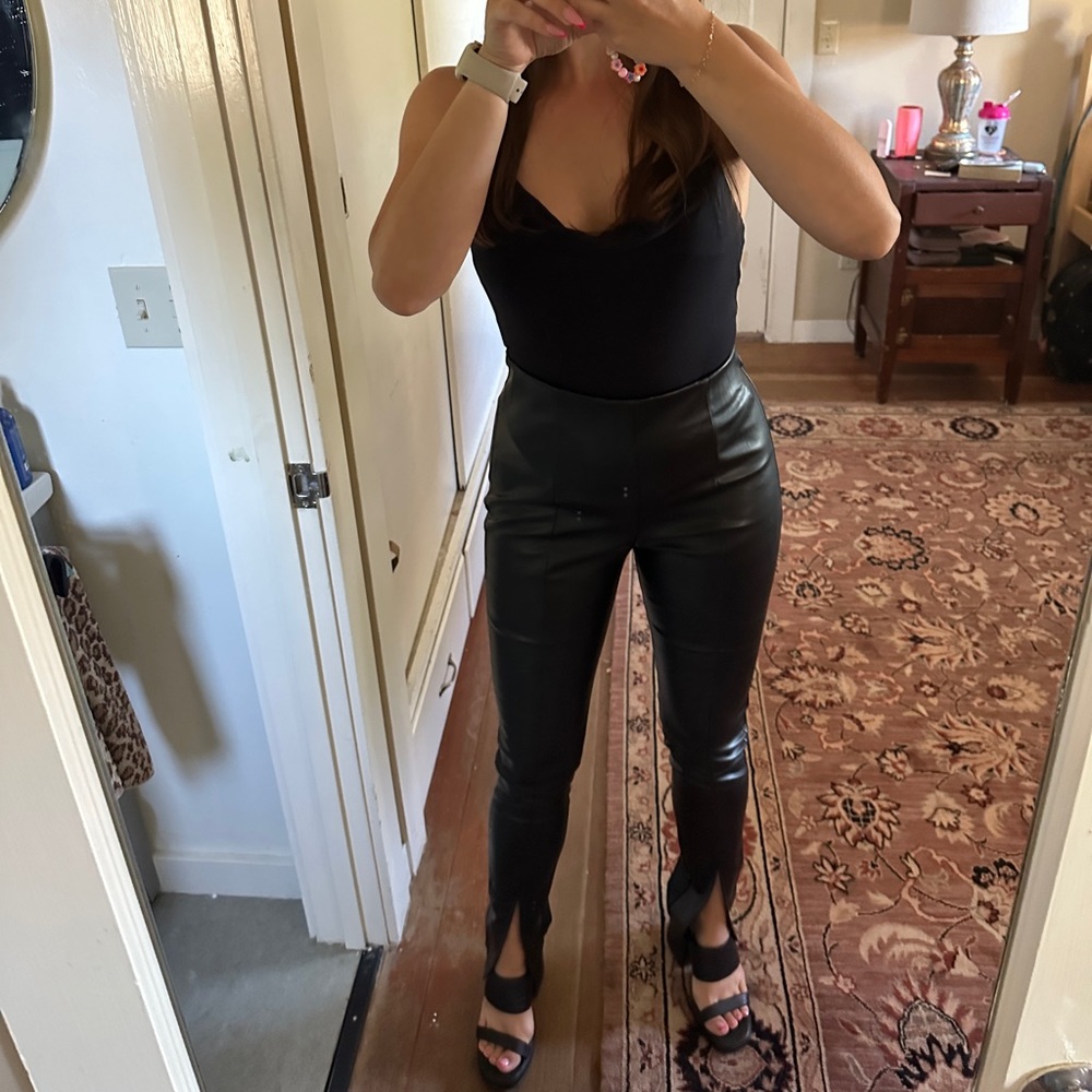 Forever 21 Black Faux Leather Pants